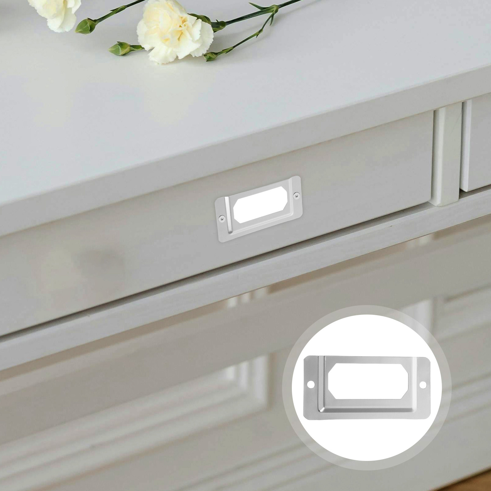 Home Office With Library - 50 Pezzi Portaetichette per Cassetti in