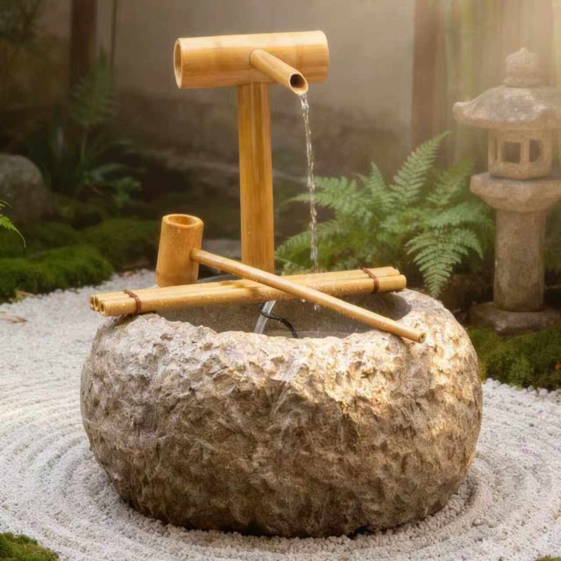 Home Office Feng Shui - Fontana d'Acqua da Esterno Zen con