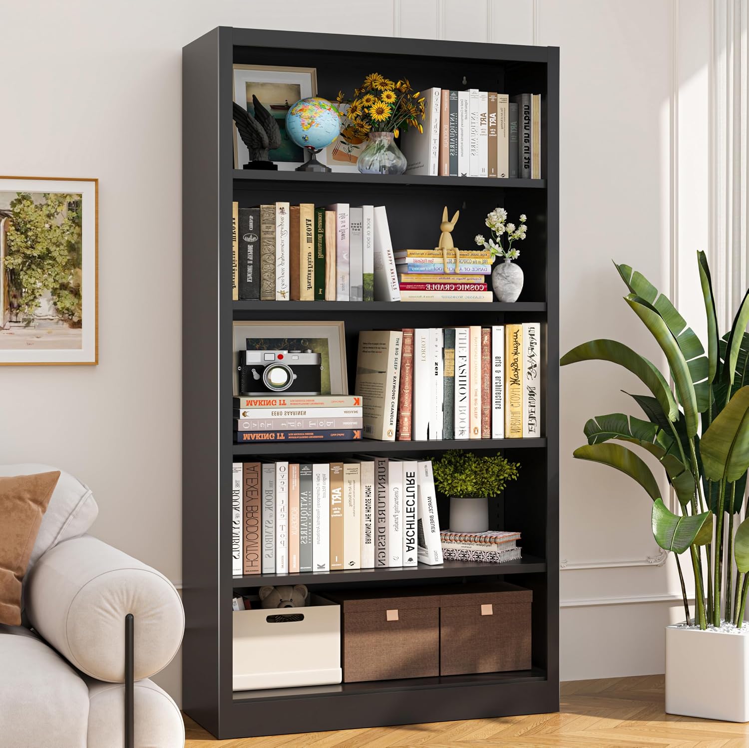 Home Office With Library - Libreria in metallo da 55