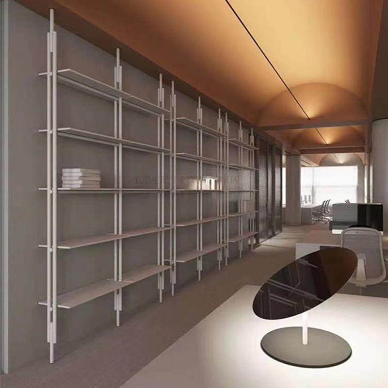 Home Office With Library - Librerie per ufficio minimaliste italiane Nordic