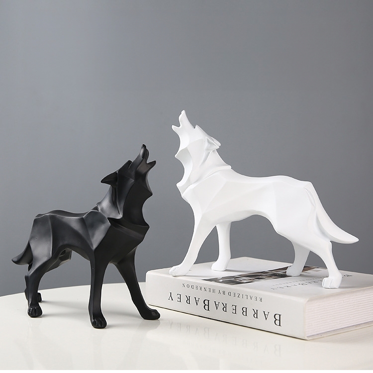 Statua di lupo geometrico in r - Home Office Bookshelves recensione e prezzo