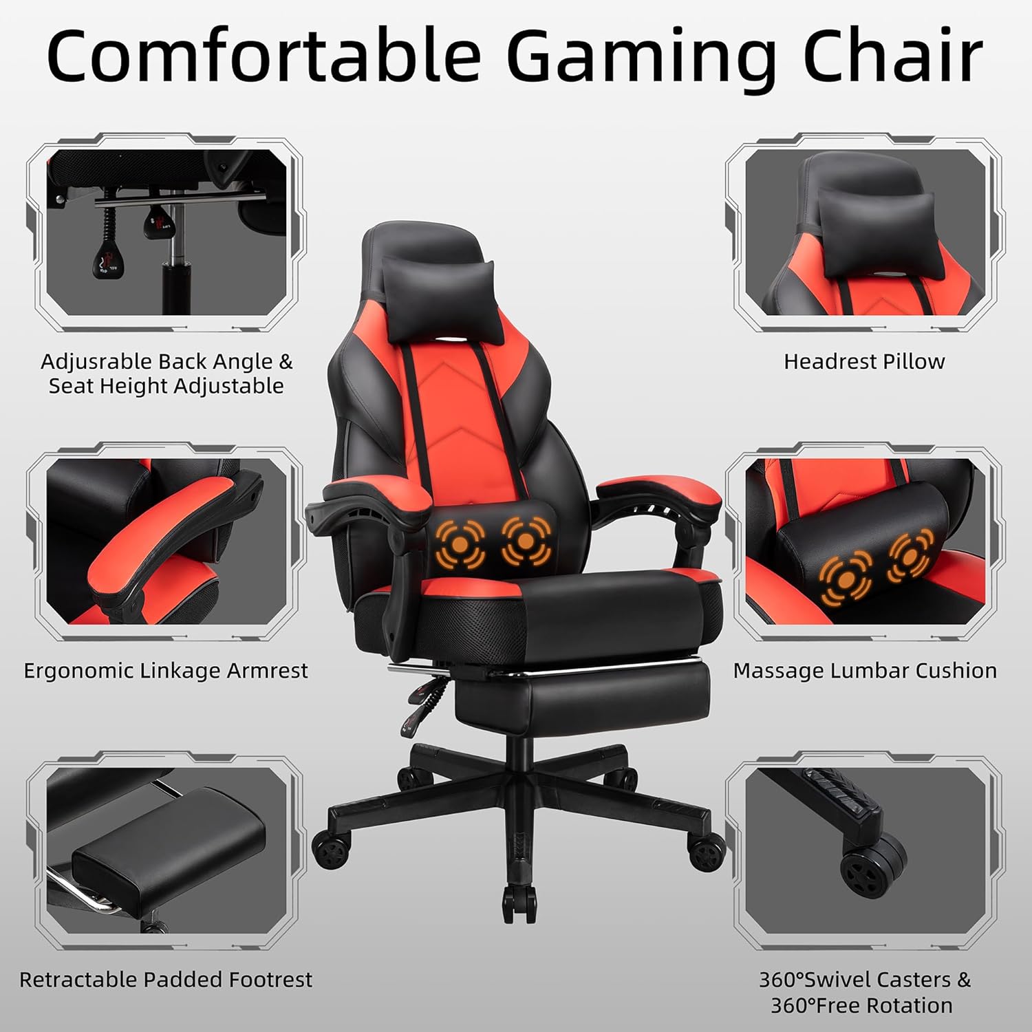 Sedia da Gaming con Poggiapied - Home Office Ergonomics recensione e prezzo
