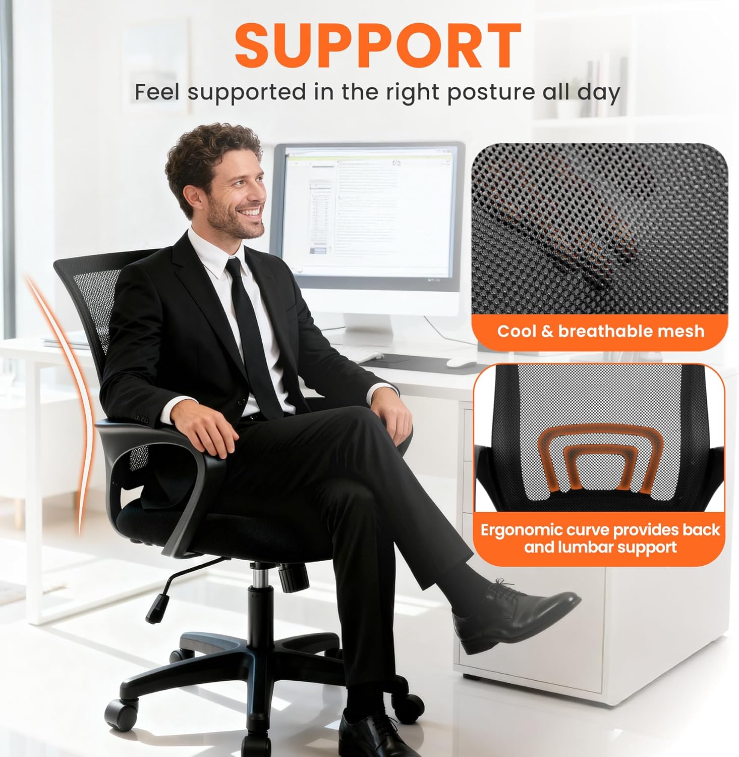 Sedia da Ufficio Ergonomica in - Home Office Ergonomics recensione e prezzo