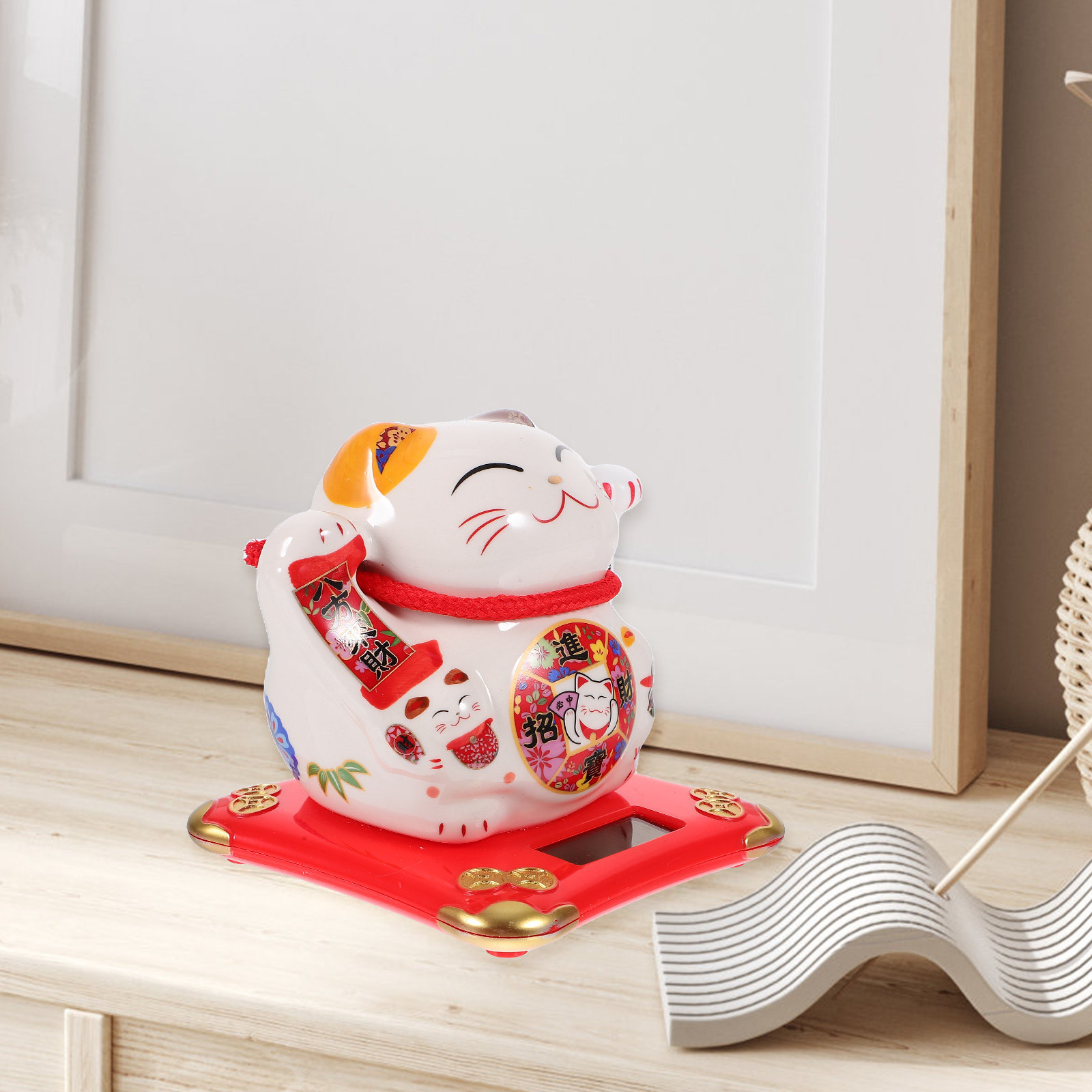 Ornamento Gatto Solare con Bra - Home Office Feng Shui recensione e prezzo